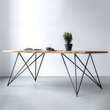 Industrial Dining Site Table Pine Solid Wood Dining Room Home Furniture