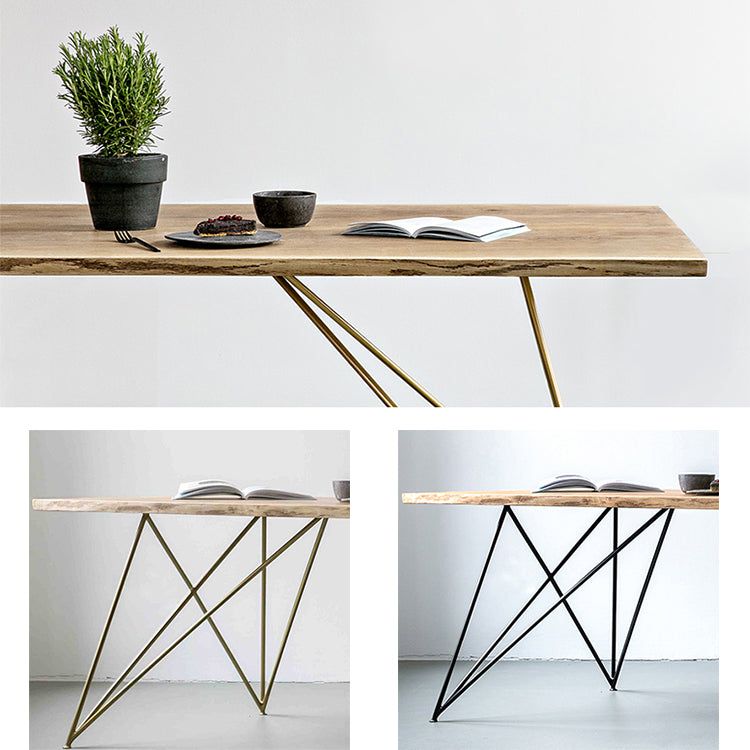 Industrial Dining Site Table Pine Solid Wood Dining Room Home Furniture Clearhalo ' dining_table' 'Dining Tables & Seating' 'Dining Tables' 'furn' 'furn_dining_table' 'Furniture' 'furniture_dining_table' 'Kitchen & Dining Furniture' 'kitchen&dining_furn' 'kitchen' 'kitchen_dining_table' 3724312