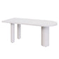 Solid Wood Contemporary Free Form Table Solid Wood Top Table for Dining Room White Without Chairs Clearhalo ' dining_table' 'Dining Tables & Seating' 'Dining Tables' 'furn' 'furn_dining_table' 'Furniture' 'furniture_dining_table' 'Kitchen & Dining Furniture' 'kitchen&dining_furn' 'kitchen' 'kitchen_dining_table' 3724322