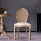 Upholstered Armless Dining Chairs King Louis Back Side Chair with Wood Legs Clearhalo ' kitchen&dining_furn' 'Dining Chairs' 'Dining Tables & Seating' 'dining_chair' 'furn' 'furn_dining_chair' 'Furniture' 'furniture_dining_chair' 'Kitchen & Dining Furniture' 'kitchen' 3724335