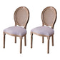 Upholstered Armless Dining Chairs King Louis Back Side Chair with Wood Legs Light Gray 2 Piece Set Clearhalo ' kitchen&dining_furn' 'Dining Chairs' 'Dining Tables & Seating' 'dining_chair' 'furn' 'furn_dining_chair' 'Furniture' 'furniture_dining_chair' 'Kitchen & Dining Furniture' 'kitchen' 3724341