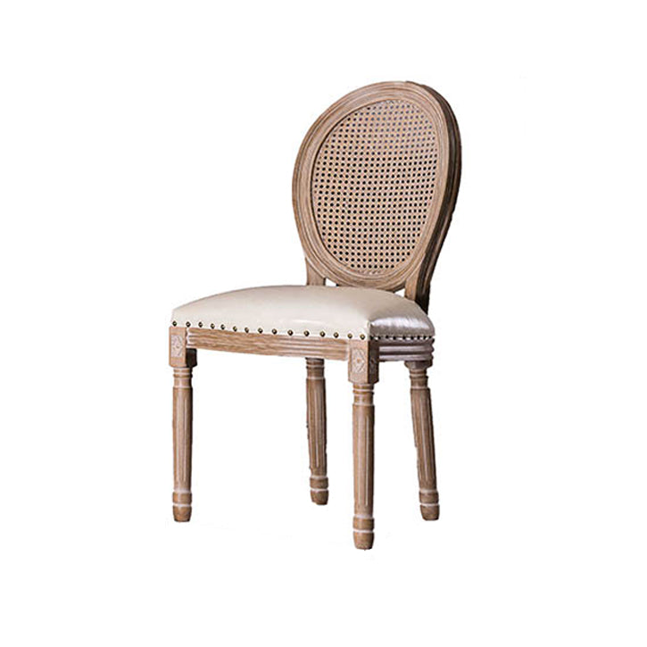 Upholstered Armless Dining Chairs King Louis Back Side Chair with Wood Legs Clearhalo ' kitchen&dining_furn' 'Dining Chairs' 'Dining Tables & Seating' 'dining_chair' 'furn' 'furn_dining_chair' 'Furniture' 'furniture_dining_chair' 'Kitchen & Dining Furniture' 'kitchen' 3724342