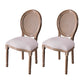 Upholstered Armless Dining Chairs King Louis Back Side Chair with Wood Legs Cream 2 Piece Set Clearhalo ' kitchen&dining_furn' 'Dining Chairs' 'Dining Tables & Seating' 'dining_chair' 'furn' 'furn_dining_chair' 'Furniture' 'furniture_dining_chair' 'Kitchen & Dining Furniture' 'kitchen' 3724349