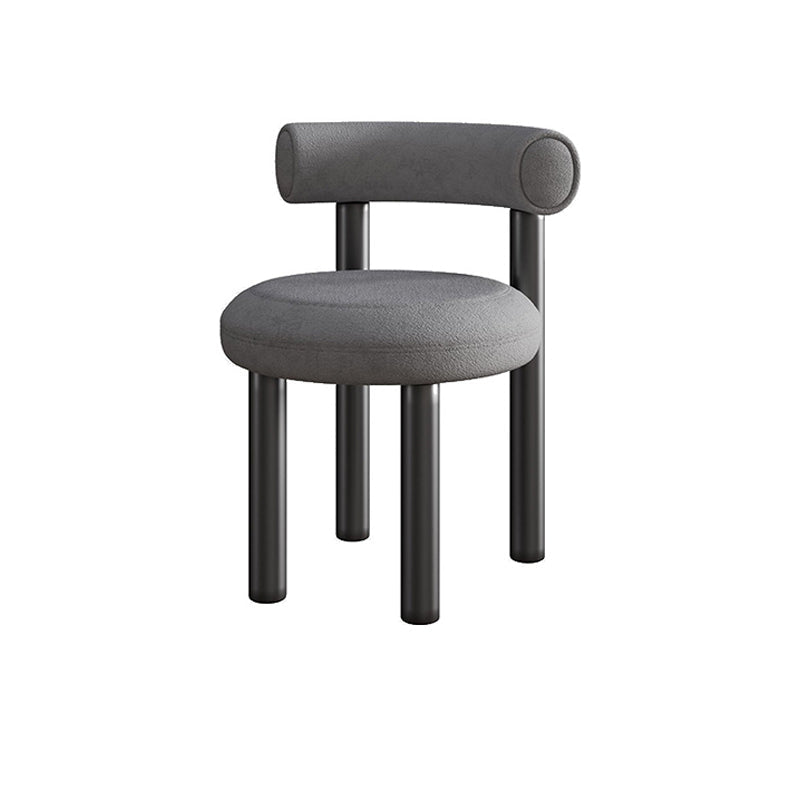 Modern Style Side Chair Indoor Multicolor Open Back Metal Dining Room Chair Dark Gray 1 Piece Clearhalo ' kitchen&dining_furn' 'Dining Chairs' 'Dining Tables & Seating' 'dining_chair' 'furn' 'furn_dining_chair' 'Furniture' 'furniture_dining_chair' 'Kitchen & Dining Furniture' 'kitchen' 3724354