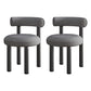 Modern Style Side Chair Indoor Multicolor Open Back Metal Dining Room Chair Dark Gray 2 Piece Set Clearhalo ' kitchen&dining_furn' 'Dining Chairs' 'Dining Tables & Seating' 'dining_chair' 'furn' 'furn_dining_chair' 'Furniture' 'furniture_dining_chair' 'Kitchen & Dining Furniture' 'kitchen' 3724355