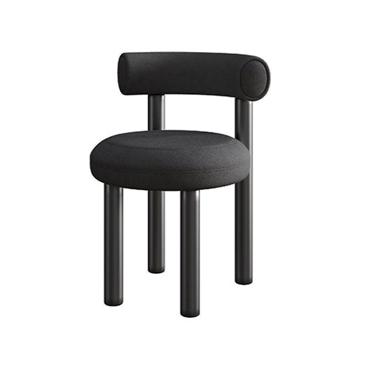Modern Style Side Chair Indoor Multicolor Open Back Metal Dining Room Chair Black 1 Piece Clearhalo ' kitchen&dining_furn' 'Dining Chairs' 'Dining Tables & Seating' 'dining_chair' 'furn' 'furn_dining_chair' 'Furniture' 'furniture_dining_chair' 'Kitchen & Dining Furniture' 'kitchen' 3724361
