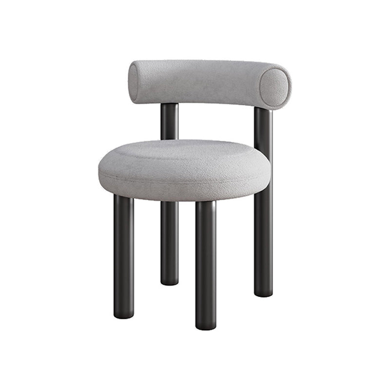 Modern Style Side Chair Indoor Multicolor Open Back Metal Dining Room Chair Light Gray 1 Piece Clearhalo ' kitchen&dining_furn' 'Dining Chairs' 'Dining Tables & Seating' 'dining_chair' 'furn' 'furn_dining_chair' 'Furniture' 'furniture_dining_chair' 'Kitchen & Dining Furniture' 'kitchen' 3724371