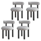 Modern Style Side Chair Indoor Multicolor Open Back Metal Dining Room Chair Light Gray 4 Piece Set Clearhalo ' kitchen&dining_furn' 'Dining Chairs' 'Dining Tables & Seating' 'dining_chair' 'furn' 'furn_dining_chair' 'Furniture' 'furniture_dining_chair' 'Kitchen & Dining Furniture' 'kitchen' 3724373