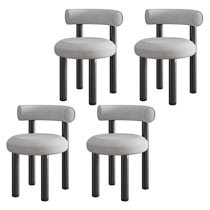 Modern Style Side Chair Indoor Multicolor Open Back Metal Dining Room Chair Light Gray 4 Piece Set Clearhalo ' kitchen&dining_furn' 'Dining Chairs' 'Dining Tables & Seating' 'dining_chair' 'furn' 'furn_dining_chair' 'Furniture' 'furniture_dining_chair' 'Kitchen & Dining Furniture' 'kitchen' 3724373