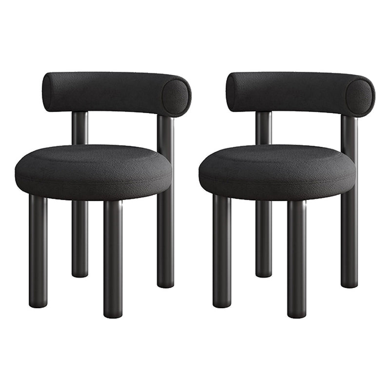 Modern Style Side Chair Indoor Multicolor Open Back Metal Dining Room Chair Black 2 Piece Set Clearhalo ' kitchen&dining_furn' 'Dining Chairs' 'Dining Tables & Seating' 'dining_chair' 'furn' 'furn_dining_chair' 'Furniture' 'furniture_dining_chair' 'Kitchen & Dining Furniture' 'kitchen' 3724374