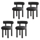 Modern Style Side Chair Indoor Multicolor Open Back Metal Dining Room Chair Black 4 Piece Set Clearhalo ' kitchen&dining_furn' 'Dining Chairs' 'Dining Tables & Seating' 'dining_chair' 'furn' 'furn_dining_chair' 'Furniture' 'furniture_dining_chair' 'Kitchen & Dining Furniture' 'kitchen' 3724375