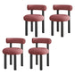 Modern Style Side Chair Indoor Multicolor Open Back Metal Dining Room Chair Pink 4 Piece Set Clearhalo ' kitchen&dining_furn' 'Dining Chairs' 'Dining Tables & Seating' 'dining_chair' 'furn' 'furn_dining_chair' 'Furniture' 'furniture_dining_chair' 'Kitchen & Dining Furniture' 'kitchen' 3724378