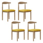 Modern Style Metal Chair Open Back Side Kitchen Dining Room Chairs Set Natural Yellow 4 Piece Set Clearhalo ' kitchen&dining_furn' 'Dining Chairs' 'Dining Tables & Seating' 'dining_chair' 'furn' 'furn_dining_chair' 'Furniture' 'furniture_dining_chair' 'Kitchen & Dining Furniture' 'kitchen' 3724400