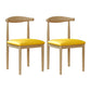 Modern Style Metal Chair Open Back Side Kitchen Dining Room Chairs Set Natural Gold 2 Piece Set Clearhalo ' kitchen&dining_furn' 'Dining Chairs' 'Dining Tables & Seating' 'dining_chair' 'furn' 'furn_dining_chair' 'Furniture' 'furniture_dining_chair' 'Kitchen & Dining Furniture' 'kitchen' 3724412