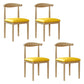 Modern Style Metal Chair Open Back Side Kitchen Dining Room Chairs Set Natural Gold 4 Piece Set Clearhalo ' kitchen&dining_furn' 'Dining Chairs' 'Dining Tables & Seating' 'dining_chair' 'furn' 'furn_dining_chair' 'Furniture' 'furniture_dining_chair' 'Kitchen & Dining Furniture' 'kitchen' 3724413