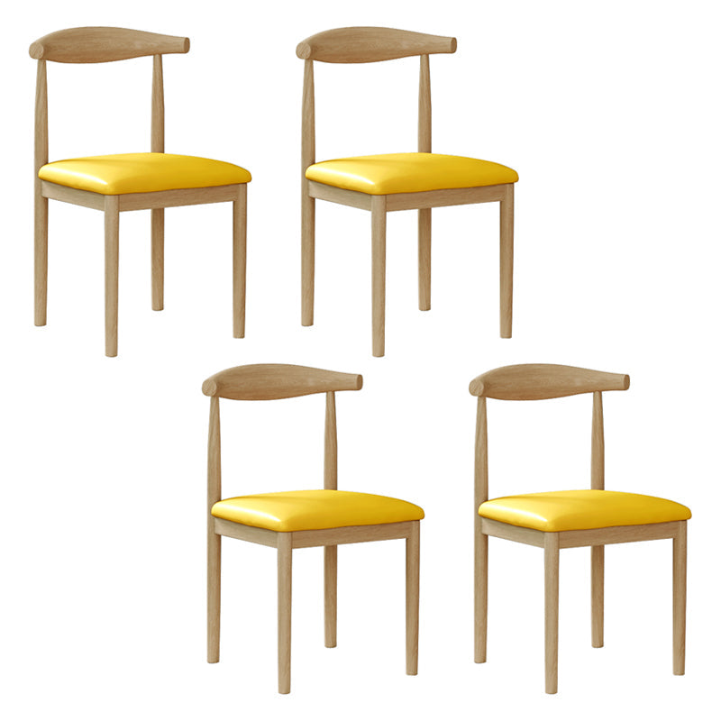 Modern Style Metal Chair Open Back Side Kitchen Dining Room Chairs Set Natural Gold 4 Piece Set Clearhalo ' kitchen&dining_furn' 'Dining Chairs' 'Dining Tables & Seating' 'dining_chair' 'furn' 'furn_dining_chair' 'Furniture' 'furniture_dining_chair' 'Kitchen & Dining Furniture' 'kitchen' 3724413