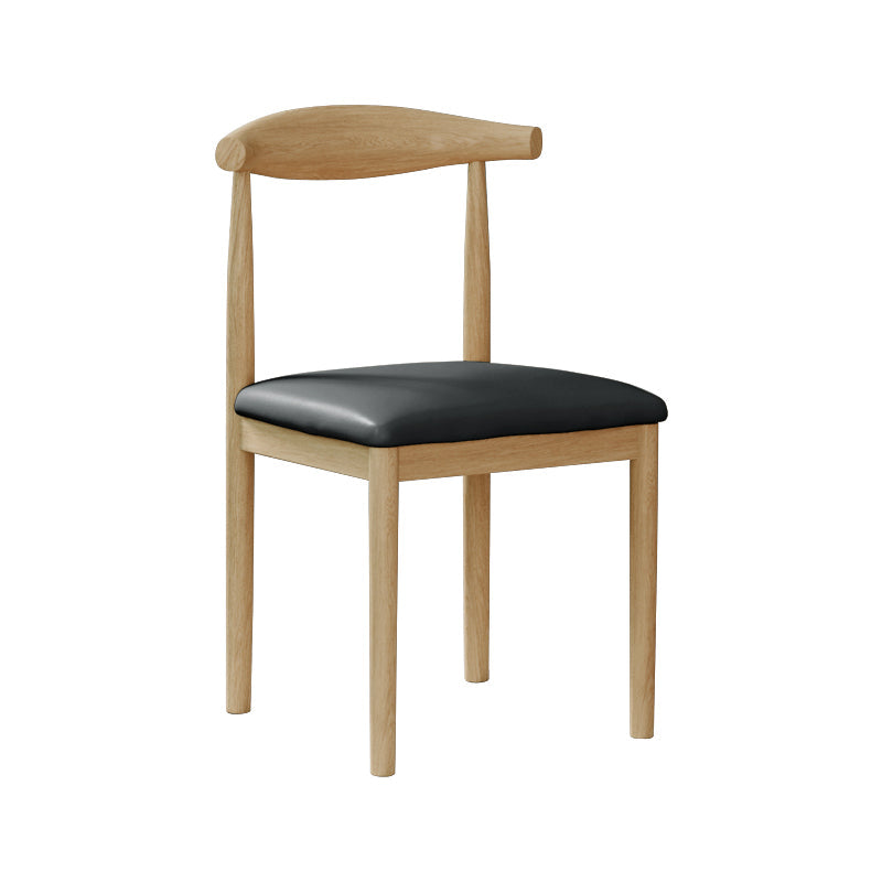 Modern Style Metal Chair Open Back Side Kitchen Dining Room Chairs Set Natural Black 1 Piece Clearhalo ' kitchen&dining_furn' 'Dining Chairs' 'Dining Tables & Seating' 'dining_chair' 'furn' 'furn_dining_chair' 'Furniture' 'furniture_dining_chair' 'Kitchen & Dining Furniture' 'kitchen' 3724419