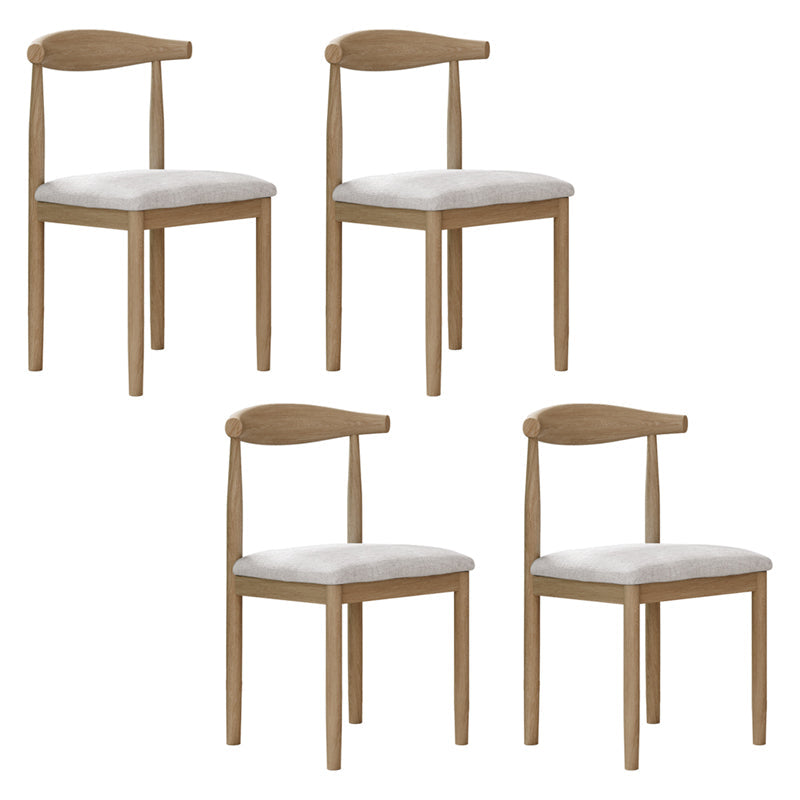 Modern Style Metal Chair Open Back Side Kitchen Dining Room Chairs Set Natural Beige 4 Piece Set Clearhalo ' kitchen&dining_furn' 'Dining Chairs' 'Dining Tables & Seating' 'dining_chair' 'furn' 'furn_dining_chair' 'Furniture' 'furniture_dining_chair' 'Kitchen & Dining Furniture' 'kitchen' 3724424