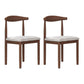 Modern Style Metal Chair Open Back Side Kitchen Dining Room Chairs Set Walnut Beige 2 Piece Set Clearhalo ' kitchen&dining_furn' 'Dining Chairs' 'Dining Tables & Seating' 'dining_chair' 'furn' 'furn_dining_chair' 'Furniture' 'furniture_dining_chair' 'Kitchen & Dining Furniture' 'kitchen' 3724429