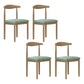 Modern Style Metal Chair Open Back Side Kitchen Dining Room Chairs Set Natural Turquoise 4 Piece Set Clearhalo ' kitchen&dining_furn' 'Dining Chairs' 'Dining Tables & Seating' 'dining_chair' 'furn' 'furn_dining_chair' 'Furniture' 'furniture_dining_chair' 'Kitchen & Dining Furniture' 'kitchen' 3724433
