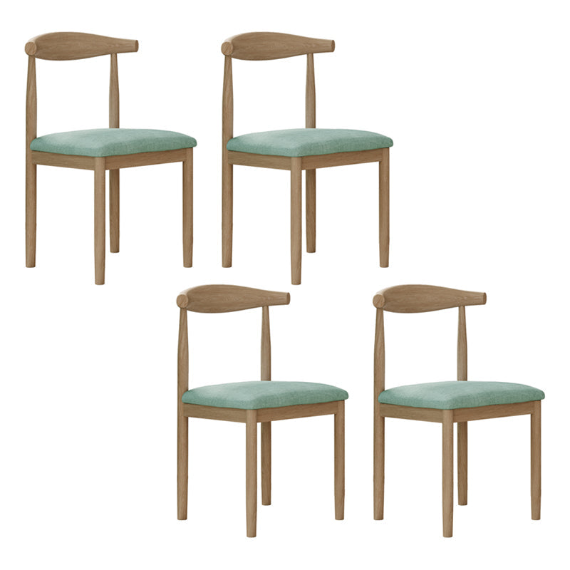 Modern Style Metal Chair Open Back Side Kitchen Dining Room Chairs Set Natural Turquoise 4 Piece Set Clearhalo ' kitchen&dining_furn' 'Dining Chairs' 'Dining Tables & Seating' 'dining_chair' 'furn' 'furn_dining_chair' 'Furniture' 'furniture_dining_chair' 'Kitchen & Dining Furniture' 'kitchen' 3724433