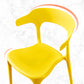 Home Modern Side Chair Stackable Open Back Plastic Dining Room Chair Set Clearhalo ' kitchen&dining_furn' 'Dining Chairs' 'Dining Tables & Seating' 'dining_chair' 'furn' 'furn_dining_chair' 'Furniture' 'furniture_dining_chair' 'Kitchen & Dining Furniture' 'kitchen' 3724450