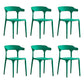 Home Modern Side Chair Stackable Open Back Plastic Dining Room Chair Set Green 6 Piece Set Clearhalo ' kitchen&dining_furn' 'Dining Chairs' 'Dining Tables & Seating' 'dining_chair' 'furn' 'furn_dining_chair' 'Furniture' 'furniture_dining_chair' 'Kitchen & Dining Furniture' 'kitchen' 3724451