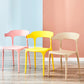 Home Modern Side Chair Stackable Open Back Plastic Dining Room Chair Set Clearhalo ' kitchen&dining_furn' 'Dining Chairs' 'Dining Tables & Seating' 'dining_chair' 'furn' 'furn_dining_chair' 'Furniture' 'furniture_dining_chair' 'Kitchen & Dining Furniture' 'kitchen' 3724461