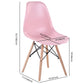 Modern Style Dining Room Chairs Plastic Armless Chair with Wooden Legs Clearhalo ' kitchen&dining_furn' 'Dining Chairs' 'Dining Tables & Seating' 'dining_chair' 'Furniture' 'furniture_dining_chair' 'Kitchen & Dining Furniture' 'kitchen' 3724491