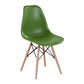 Modern Style Dining Room Chairs Plastic Armless Chair with Wooden Legs Pea Green 1 Piece Clearhalo ' kitchen&dining_furn' 'Dining Chairs' 'Dining Tables & Seating' 'dining_chair' 'Furniture' 'furniture_dining_chair' 'Kitchen & Dining Furniture' 'kitchen' 3724492