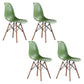 Modern Style Dining Room Chairs Plastic Armless Chair with Wooden Legs Army Green Set of 4 Clearhalo ' kitchen&dining_furn' 'Dining Chairs' 'Dining Tables & Seating' 'dining_chair' 'Furniture' 'furniture_dining_chair' 'Kitchen & Dining Furniture' 'kitchen' 3724502