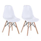 Modern Style Dining Room Chairs Plastic Armless Chair with Wooden Legs White Set of 2 Clearhalo ' kitchen&dining_furn' 'Dining Chairs' 'Dining Tables & Seating' 'dining_chair' 'Furniture' 'furniture_dining_chair' 'Kitchen & Dining Furniture' 'kitchen' 3724512