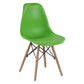 Modern Style Dining Room Chairs Plastic Armless Chair with Wooden Legs Green 1 Piece Clearhalo ' kitchen&dining_furn' 'Dining Chairs' 'Dining Tables & Seating' 'dining_chair' 'Furniture' 'furniture_dining_chair' 'Kitchen & Dining Furniture' 'kitchen' 3724514