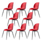 Home Scandinavian Side Chair Wingback Plastic Dining Room Chair with Black Legs Red 8 Piece Set Clearhalo ' kitchen&dining_furn' 'Dining Chairs' 'Dining Tables & Seating' 'dining_chair' 'furn' 'furn_dining_chair' 'Furniture' 'furniture_dining_chair' 'Kitchen & Dining Furniture' 'kitchen' 3724568