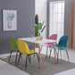 Home Scandinavian Side Chair Wingback Plastic Dining Room Chair with Black Legs Clearhalo ' kitchen&dining_furn' 'Dining Chairs' 'Dining Tables & Seating' 'dining_chair' 'furn' 'furn_dining_chair' 'Furniture' 'furniture_dining_chair' 'Kitchen & Dining Furniture' 'kitchen' 3724569