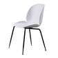 Home Scandinavian Side Chair Wingback Plastic Dining Room Chair with Black Legs Clearhalo ' kitchen&dining_furn' 'Dining Chairs' 'Dining Tables & Seating' 'dining_chair' 'furn' 'furn_dining_chair' 'Furniture' 'furniture_dining_chair' 'Kitchen & Dining Furniture' 'kitchen' 3724571