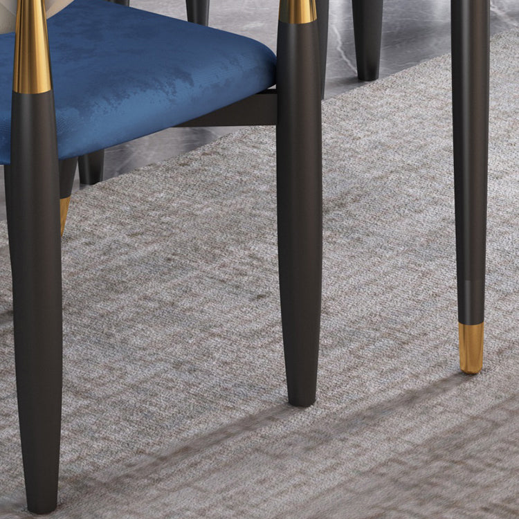 Contemporary Metal Dining Room ArmChairs Open Back Dining Side Chair for Home Use Clearhalo ' kitchen&dining_furn' 'Dining Chairs' 'Dining Tables & Seating' 'dining_chair' 'furn' 'furn_dining_chair' 'Furniture' 'furniture_dining_chair' 'Kitchen & Dining Furniture' 'kitchen' 3724617