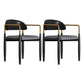 Contemporary Metal Dining Room ArmChairs Open Back Dining Side Chair for Home Use Black 2 Piece Set Clearhalo ' kitchen&dining_furn' 'Dining Chairs' 'Dining Tables & Seating' 'dining_chair' 'furn' 'furn_dining_chair' 'Furniture' 'furniture_dining_chair' 'Kitchen & Dining Furniture' 'kitchen' 3724627