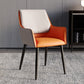 Home Contemporary Arm Chair Parsons Back Metal Dining Room Chair with Cushion Orange 1 Piece Clearhalo ' kitchen&dining_furn' 'Dining Chairs' 'Dining Tables & Seating' 'dining_chair' 'furn' 'furn_dining_chair' 'Furniture' 'furniture_dining_chair' 'Kitchen & Dining Furniture' 'kitchen' 3724642
