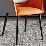 Home Contemporary Arm Chair Parsons Back Metal Dining Room Chair with Cushion Clearhalo ' kitchen&dining_furn' 'Dining Chairs' 'Dining Tables & Seating' 'dining_chair' 'furn' 'furn_dining_chair' 'Furniture' 'furniture_dining_chair' 'Kitchen & Dining Furniture' 'kitchen' 3724646