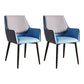 Home Contemporary Arm Chair Parsons Back Metal Dining Room Chair with Cushion Blue 2 Piece Set Clearhalo ' kitchen&dining_furn' 'Dining Chairs' 'Dining Tables & Seating' 'dining_chair' 'furn' 'furn_dining_chair' 'Furniture' 'furniture_dining_chair' 'Kitchen & Dining Furniture' 'kitchen' 3724649