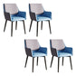 Home Contemporary Arm Chair Parsons Back Metal Dining Room Chair with Cushion Blue 4 Piece Set Clearhalo ' kitchen&dining_furn' 'Dining Chairs' 'Dining Tables & Seating' 'dining_chair' 'furn' 'furn_dining_chair' 'Furniture' 'furniture_dining_chair' 'Kitchen & Dining Furniture' 'kitchen' 3724651