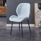 Home Scandinavian Side Chair Solid Back Metal Upholstered Dining Room Chair Sky Blue 1 Piece Clearhalo ' kitchen&dining_furn' 'Dining Chairs' 'Dining Tables & Seating' 'dining_chair' 'furn' 'furn_dining_chair' 'Furniture' 'furniture_dining_chair' 'Kitchen & Dining Furniture' 'kitchen' 3724721