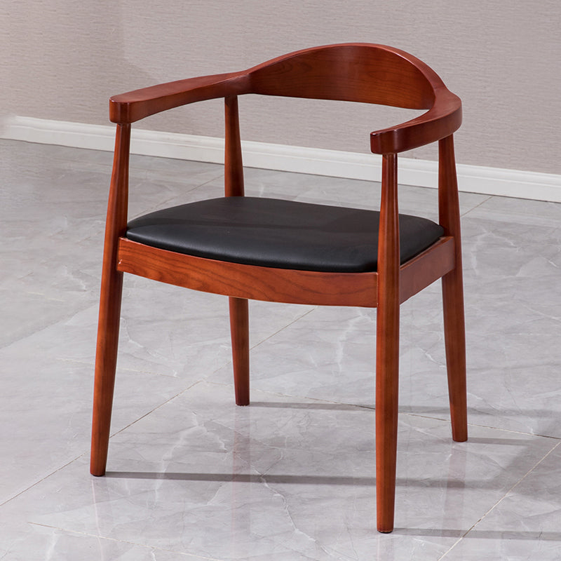 Traditional Style Solid Wood Chairs Kitchen Dining Open Back Side Chair Red Brown 1 Piece Clearhalo ' kitchen&dining_furn' 'Dining Chairs' 'Dining Tables & Seating' 'dining_chair' 'furn' 'furn_dining_chair' 'Furniture' 'furniture_dining_chair' 'Kitchen & Dining Furniture' 'kitchen' 3724739