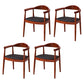 Traditional Style Solid Wood Chairs Kitchen Dining Open Back Side Chair Red Brown 4 Piece Set Clearhalo ' kitchen&dining_furn' 'Dining Chairs' 'Dining Tables & Seating' 'dining_chair' 'furn' 'furn_dining_chair' 'Furniture' 'furniture_dining_chair' 'Kitchen & Dining Furniture' 'kitchen' 3724744