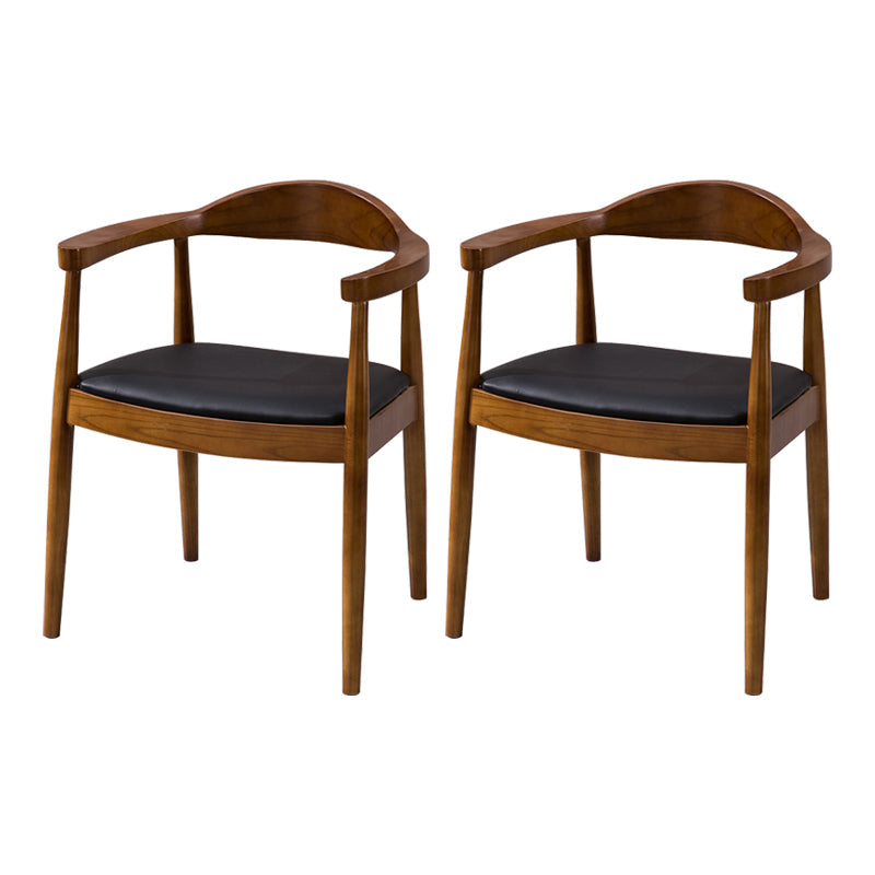 Traditional Style Solid Wood Chairs Kitchen Dining Open Back Side Chair Deep Tan 2 Piece Set Clearhalo ' kitchen&dining_furn' 'Dining Chairs' 'Dining Tables & Seating' 'dining_chair' 'furn' 'furn_dining_chair' 'Furniture' 'furniture_dining_chair' 'Kitchen & Dining Furniture' 'kitchen' 3724749