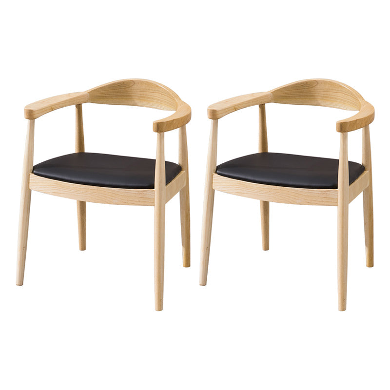 Traditional Style Solid Wood Chairs Kitchen Dining Open Back Side Chair Wood 2 Piece Set Clearhalo ' kitchen&dining_furn' 'Dining Chairs' 'Dining Tables & Seating' 'dining_chair' 'furn' 'furn_dining_chair' 'Furniture' 'furniture_dining_chair' 'Kitchen & Dining Furniture' 'kitchen' 3724755