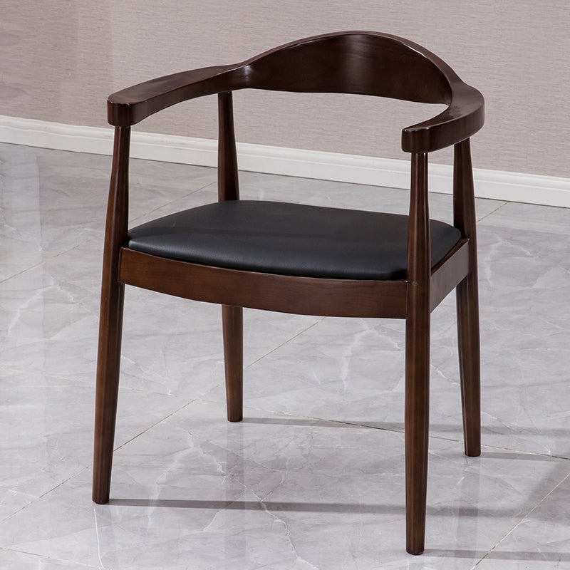 Traditional Style Solid Wood Chairs Kitchen Dining Open Back Side Chair Walnut 1 Piece Clearhalo ' kitchen&dining_furn' 'Dining Chairs' 'Dining Tables & Seating' 'dining_chair' 'furn' 'furn_dining_chair' 'Furniture' 'furniture_dining_chair' 'Kitchen & Dining Furniture' 'kitchen' 3724757