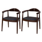 Traditional Style Solid Wood Chairs Kitchen Dining Open Back Side Chair Walnut 2 Piece Set Clearhalo ' kitchen&dining_furn' 'Dining Chairs' 'Dining Tables & Seating' 'dining_chair' 'furn' 'furn_dining_chair' 'Furniture' 'furniture_dining_chair' 'Kitchen & Dining Furniture' 'kitchen' 3724758