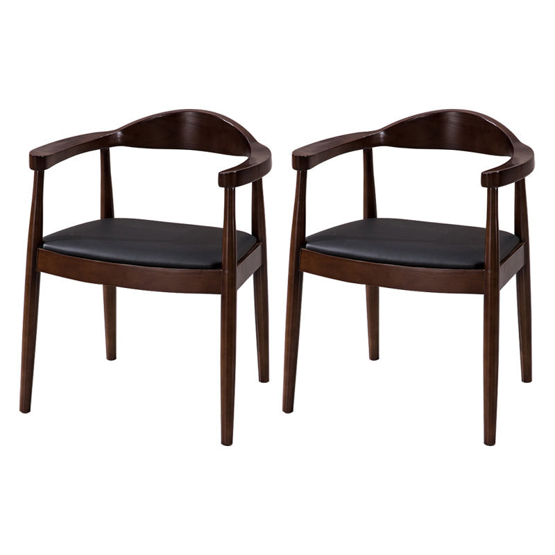 Traditional Style Solid Wood Chairs Kitchen Dining Open Back Side Chair Walnut 2 Piece Set Clearhalo ' kitchen&dining_furn' 'Dining Chairs' 'Dining Tables & Seating' 'dining_chair' 'furn' 'furn_dining_chair' 'Furniture' 'furniture_dining_chair' 'Kitchen & Dining Furniture' 'kitchen' 3724758